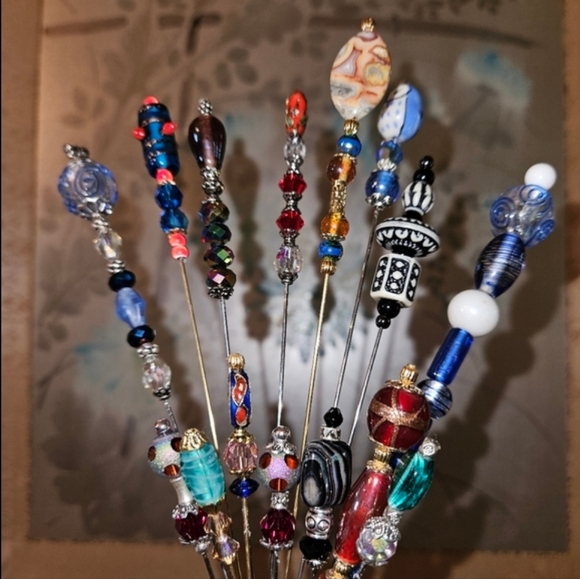 Handmade beaded bookmark, succulent garden decor, multiple uses, great gifts π - Picture 4 of 5